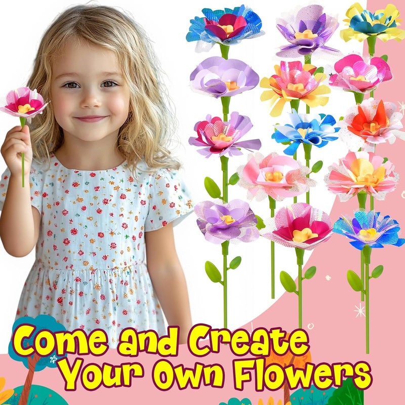 GPPNKC DIY Flower Bouquets Toys Accessories - Arts & Crafts Toy Accessories - Image 4